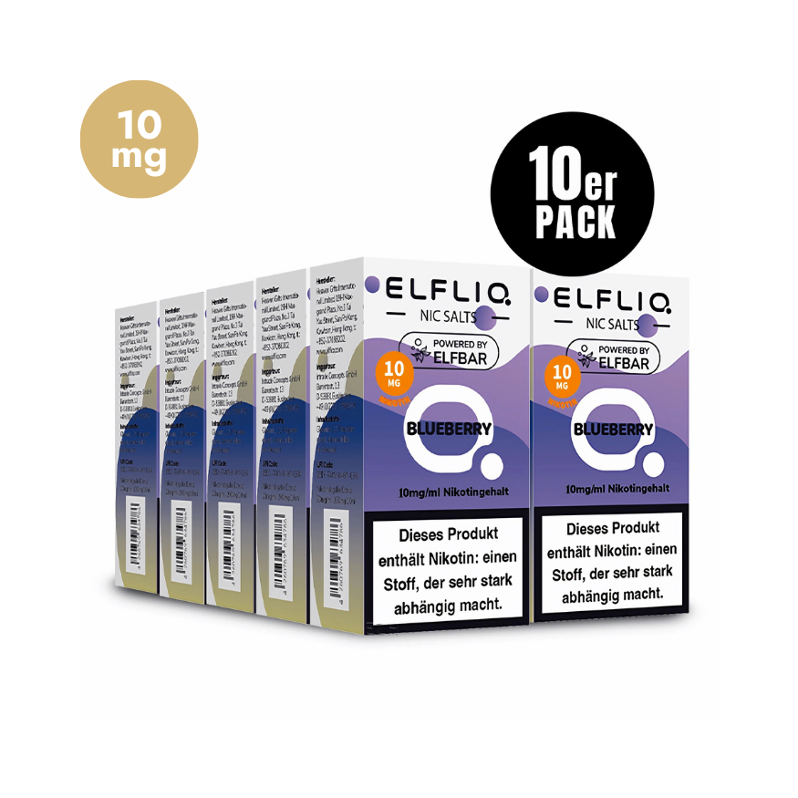 ELFLIQ - 10x Blueberry | Liquid | Spar Bundle