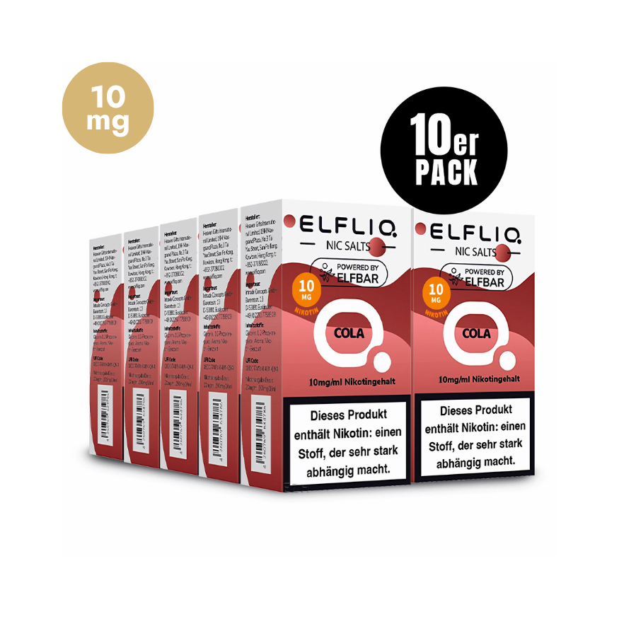 ELFLIQ - 10x Cola | Liquid | Spar Bundle