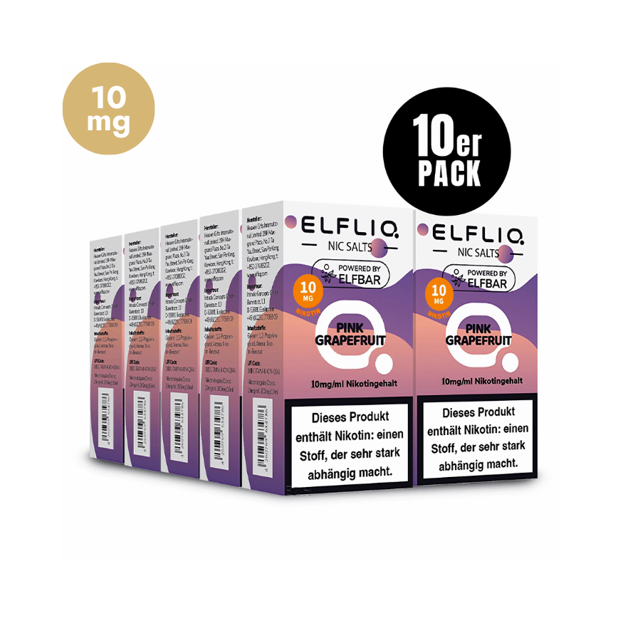 ELFLIQ - 10x Pink Grapefruit | Liquid | Spar Bundle