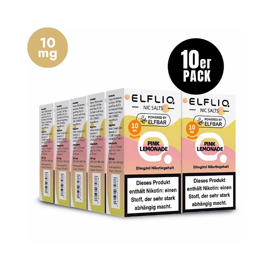 ELFLIQ - 10x Pink Lemonade | Liquid | Spar Bundle