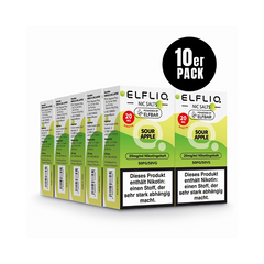 ELFLIQ - 10x Sour Apple | Liquid | Spar Bundle