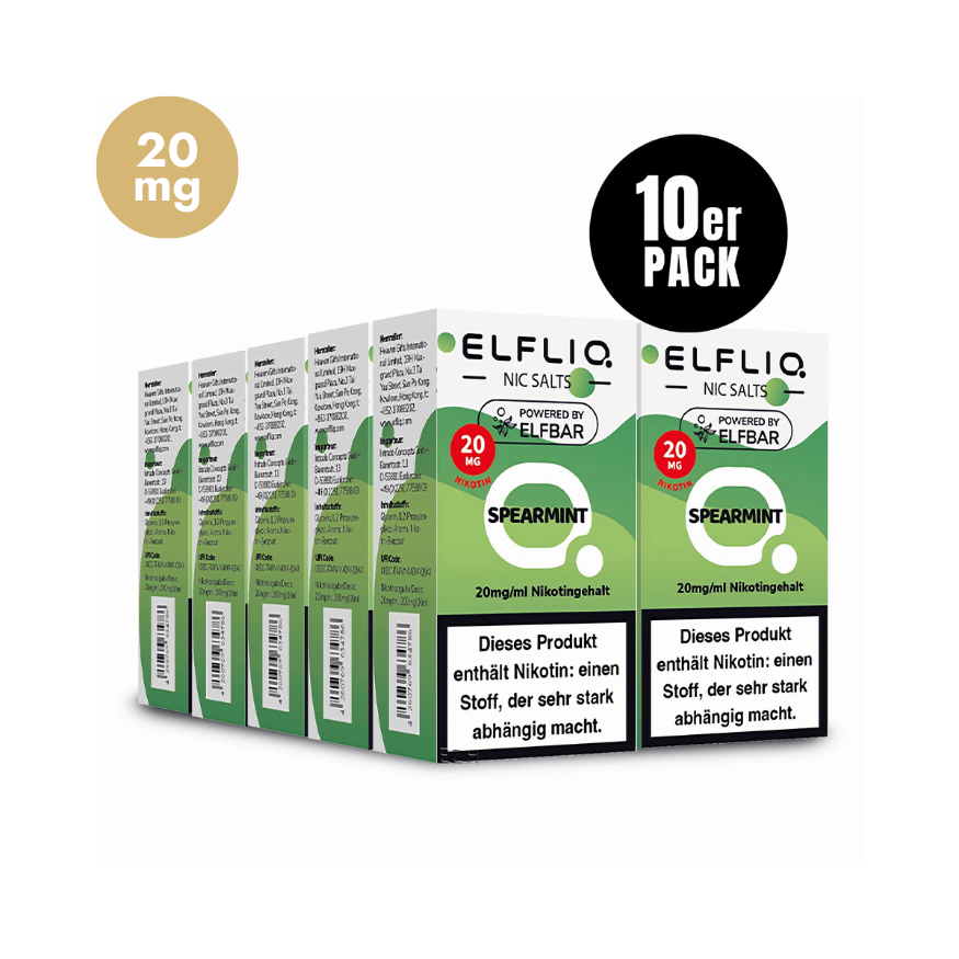 ELFLIQ - 10x Spearmint | Liquid | Spar Bundle