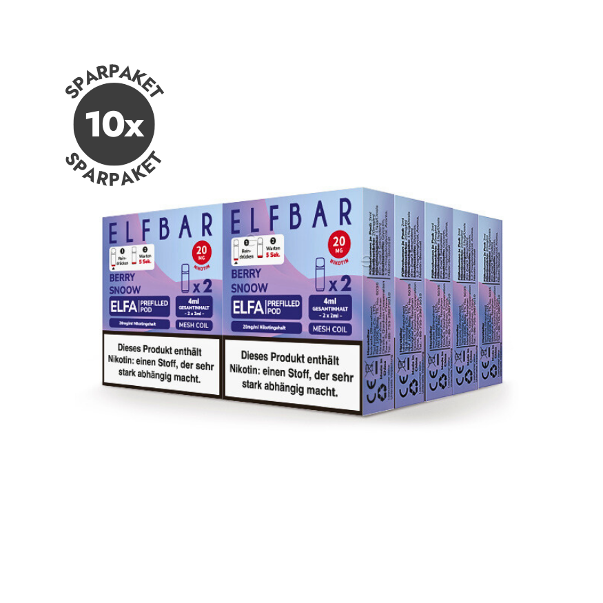 Elfbar ELFA Pods - 10x Berry Snoow / Blueberry Snoow | Spar Paket