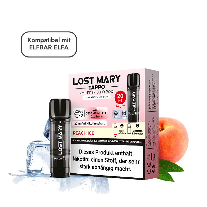 Lost Mary Tappo | ELFA Pods - Peach Ice (2 Stück)