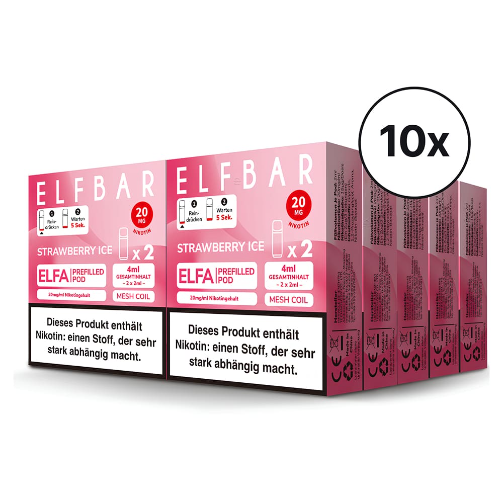 Elfbar ELFA Pods - Strawberry Ice | Spar-Bundle