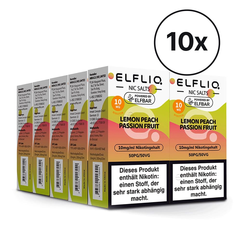 Elfbar ELFLIQ - Lemon Peach Passionfruit | Spar-Bundle