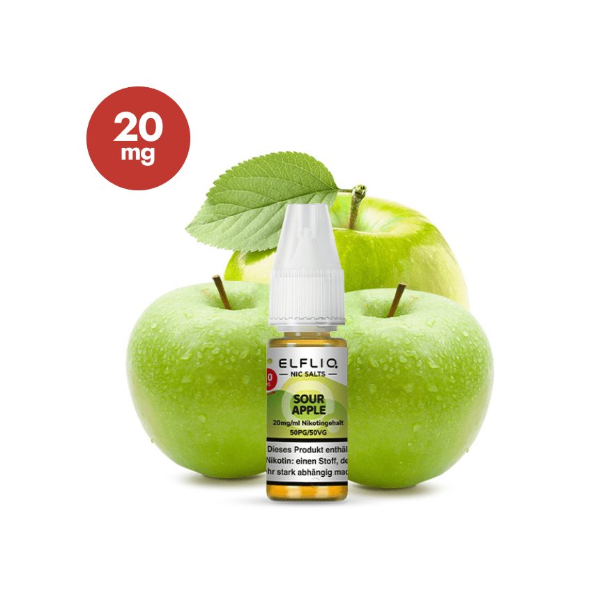 ELFLIQ - Sour Apple | Liquid | 20mg - ELFA Store